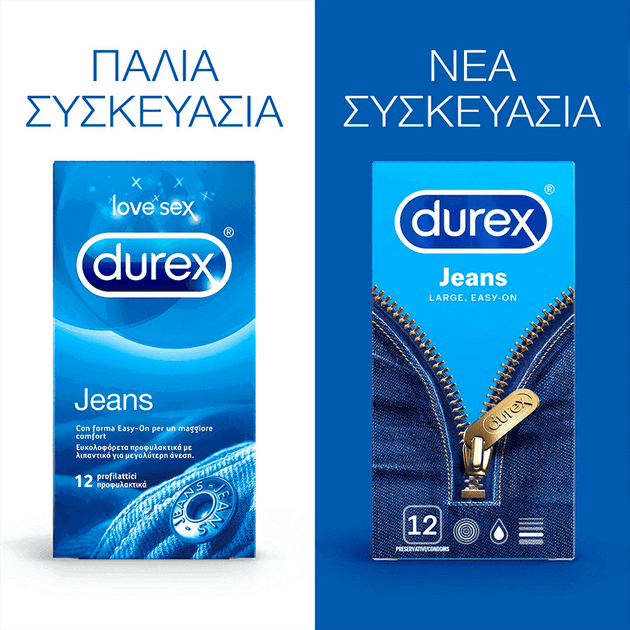 Όπως τα αγαπημένα σας τζιν, τα Durex Jeans προσφέρουν άνεση και